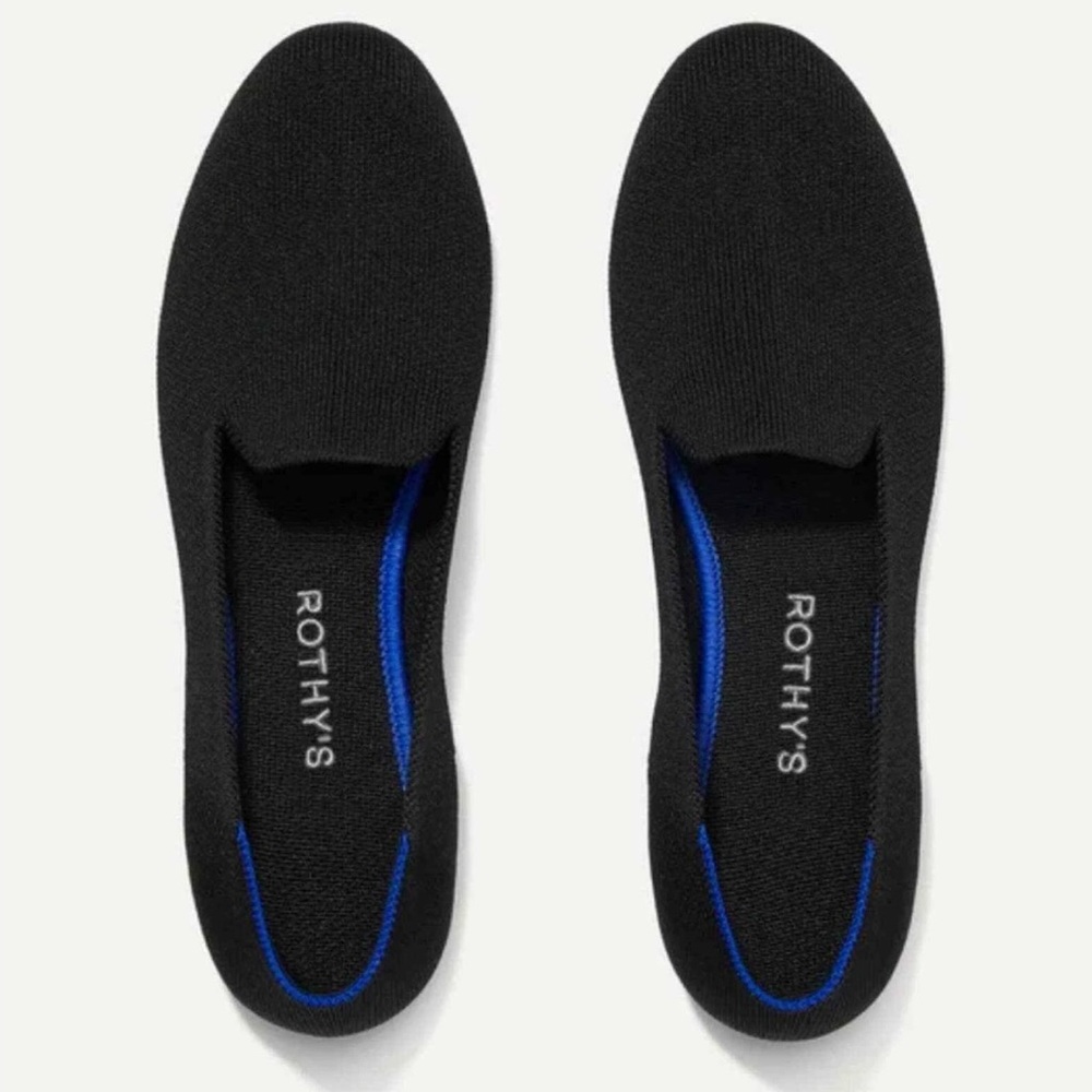 Rothy's Women’s The Loafer Black Solid Classic Sustainable Comfort Knit
